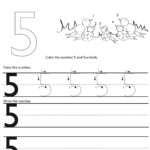 Tracing Numbers 1 5 PRINTABLE Kids Worksheets