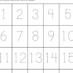 1 20 Tracing Numbers Printable Tracing Numbers