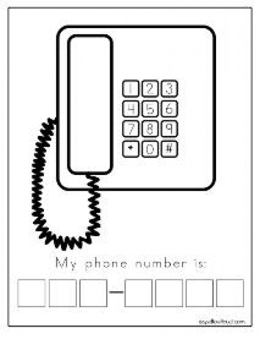 911 Worksheet Preschool