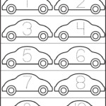 Cars Number Tracing 1 10 S k P Google Transportation Preschool