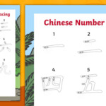 Chinese Numbers Tracing Worksheet teacher Made Twinkl