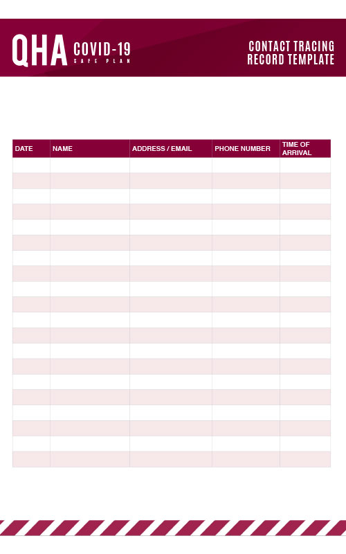 Contact Tracing Sign In Sheet Template Template For Contact Tracing