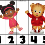 Daniel Tiger 1 5 Puzzles Preschool Tracing Tracing Worksheets
