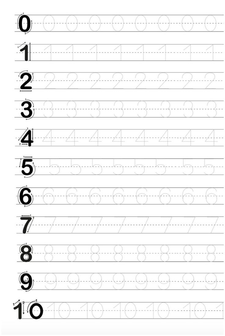 Free Printable For Tracing Letters Numbers Tracing Worksheets Free