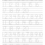 Free Printable Number Tracing Worksheets 1 20 Maryandbendy