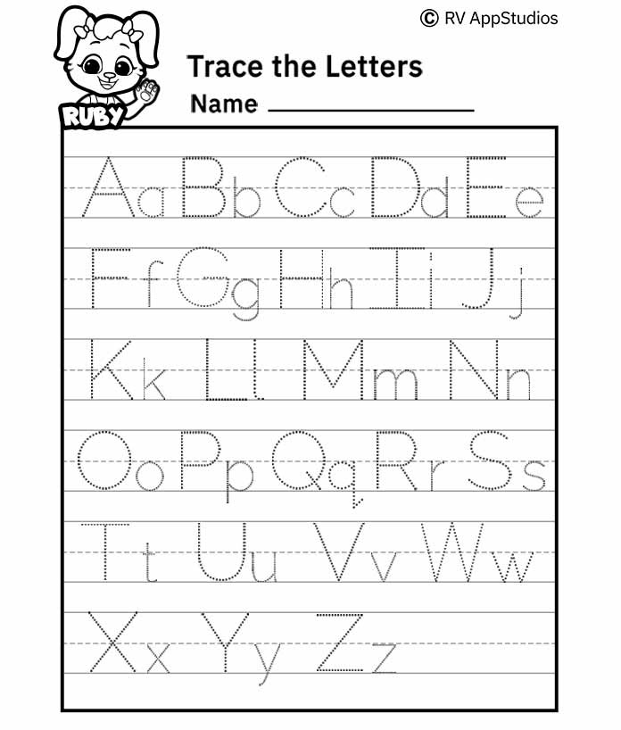 Free Printable Preschool Worksheets Tracing Letters