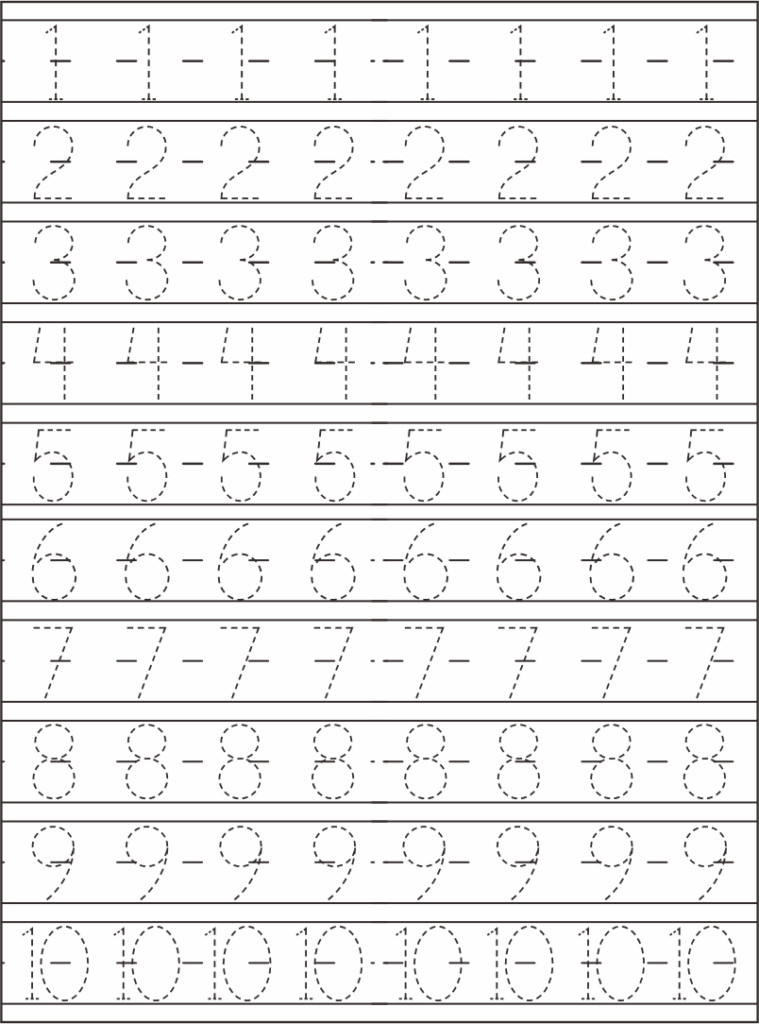 Free Printable Tracing Numbers 1 100 Worksheets Roger Brent s 5th 