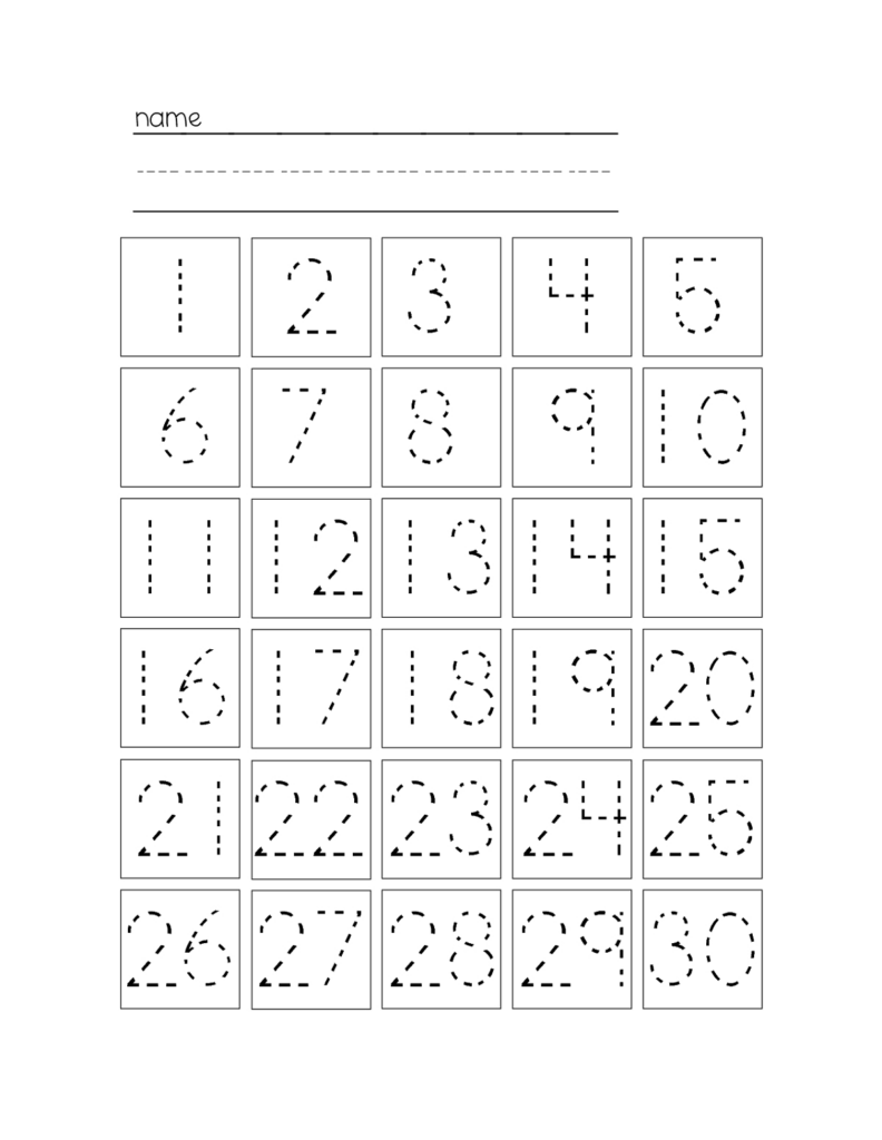 Free Printable Tracing Numbers 1 20 Worksheets Free Printable