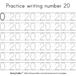 Free Printable Worksheets For Kids Tracing Numbers 1 20 Worksheets