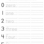 FREE Tracing And Writing Number Words 0 5 Worksheet Practice Spelling