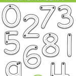 FREE Tracing Numbers 0 9 Clip Art Math Stations Kindergarten Life