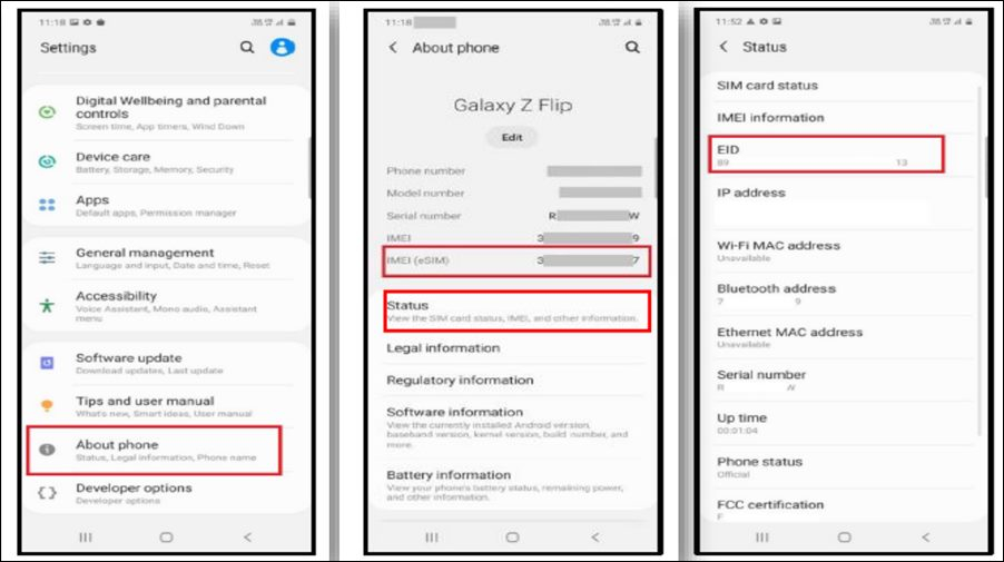 How To Find The EID Number For E SIM Setup DroidWin