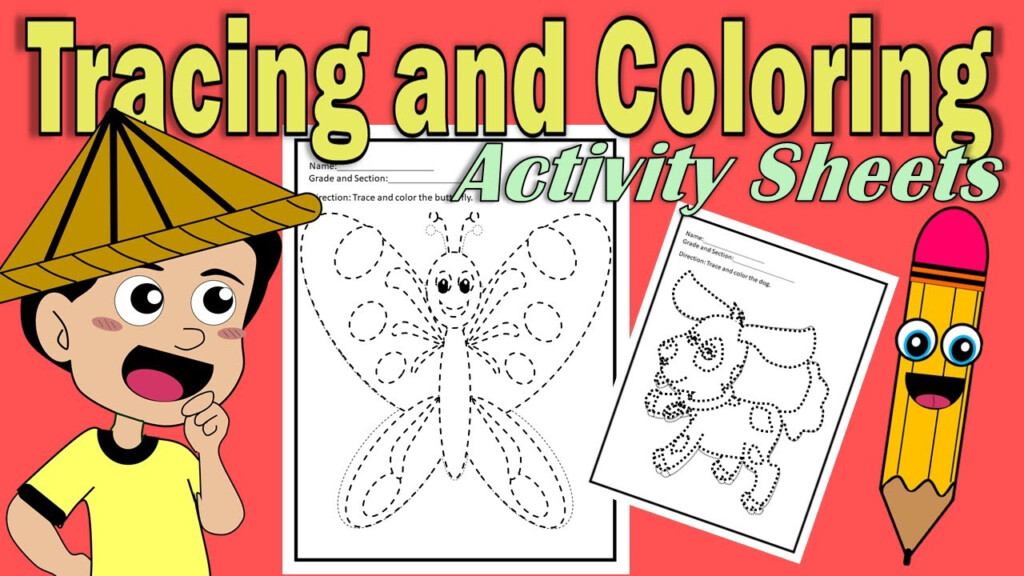 HOW TO MAKE TRACING AND COLORING ACTIVITY TRACING GUIDES USING 