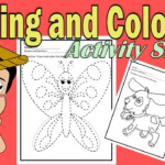 HOW TO MAKE TRACING AND COLORING ACTIVITY TRACING GUIDES USING