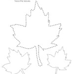 Leaf Traceable Preschool Tracing Tracing Worksheets Preschool