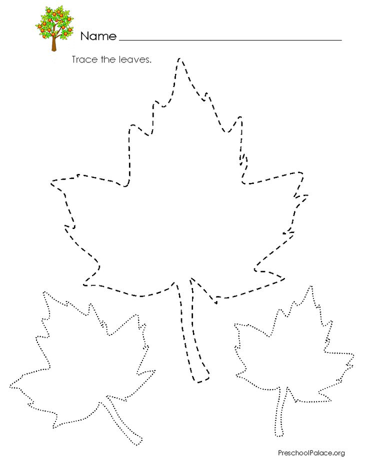 Leaf Traceable Preschool Tracing Tracing Worksheets Preschool