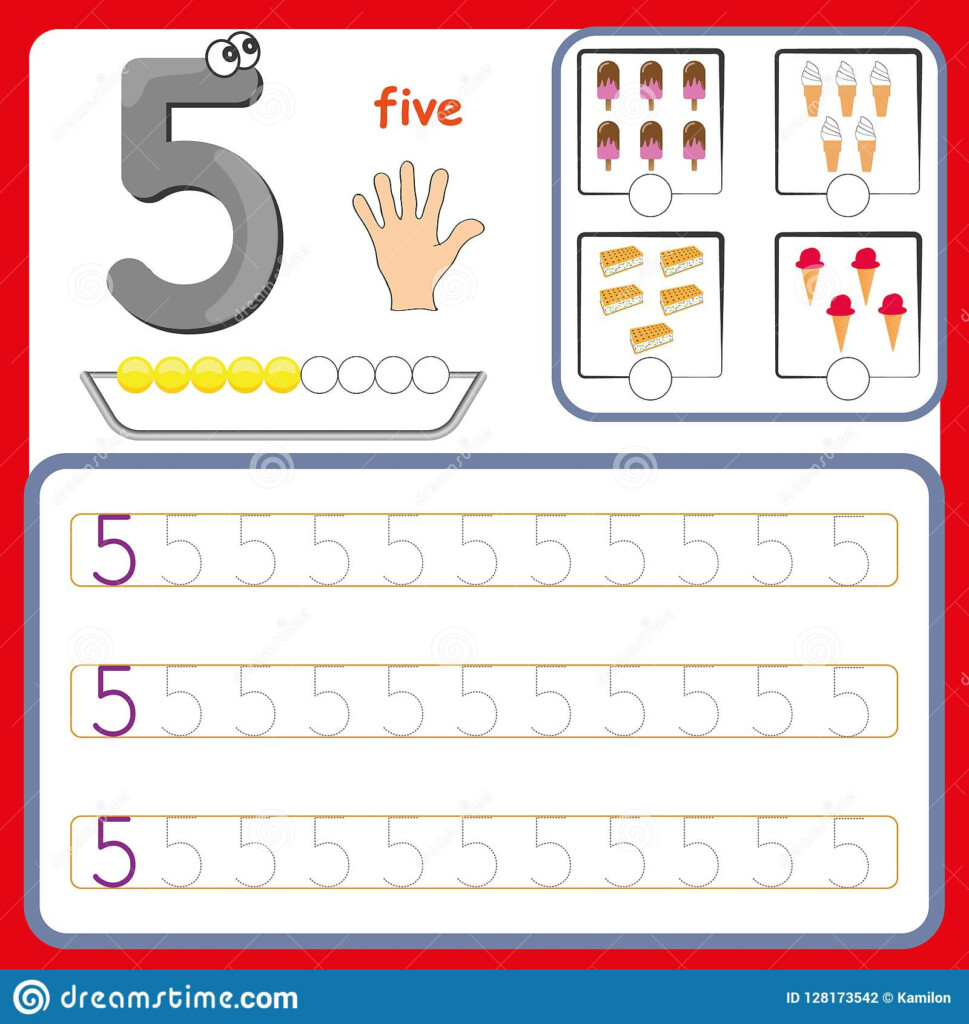 Learning Numbers For Kids Handwriting Practice Education Developing 