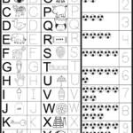 Letters Numbers Tracing Worksheet Printable Worksheets Preschool Trace