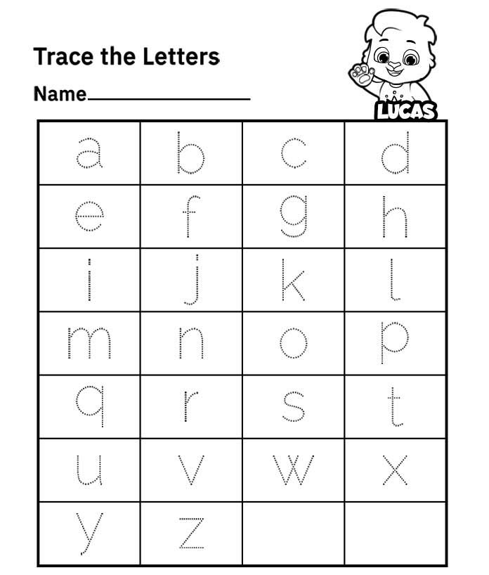 Lowercase Letters FREE Printable Worksheets Free Printable Alphabet 