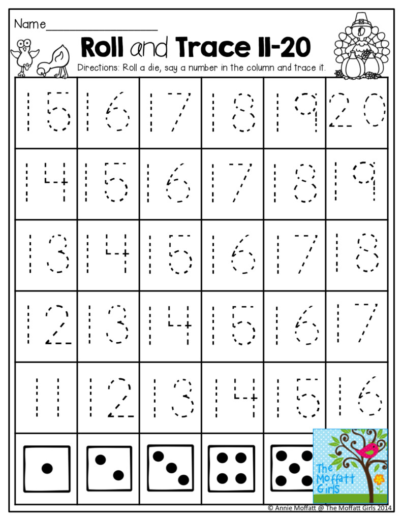 November NO PREP Math And Literacy Kindergarten Teen Numbers 