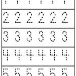 Number Tracing Playgroup Number Worksheets Numbers Preschool