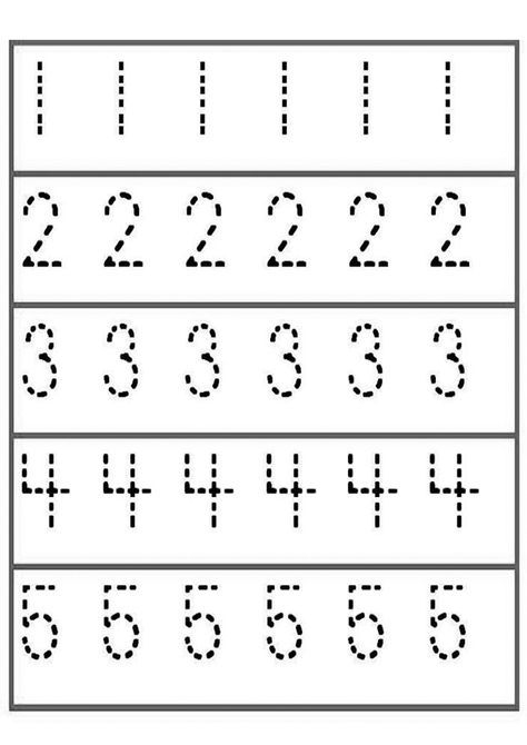 Number Tracing Playgroup Numbers Preschool Number Worksheets 