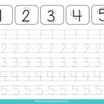 Number Tracing Worksheets 1 10