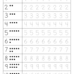 Number Tracing Worksheets 1 20 Pdf Printable Form Templates And Letter