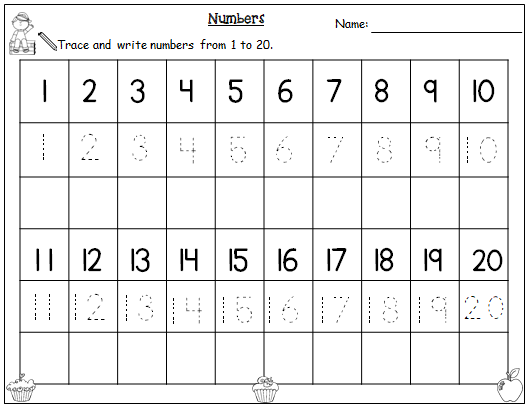 Numbers 0 20 Writing Practice By Crislip Collection 932