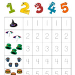 Numbers 1 5 Traceable Numbers Kindergarten Tracing Worksheets