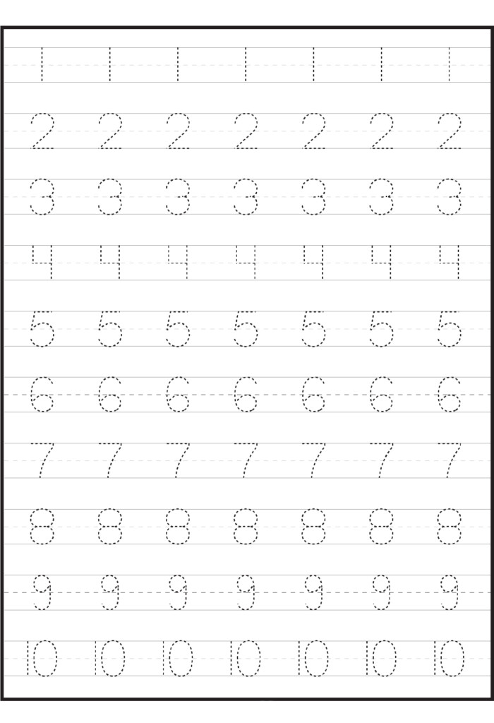 Numbers For Kids Printables