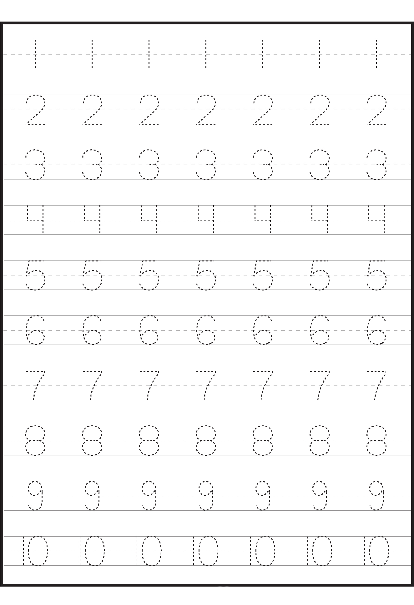 Numbers For Kids Printables