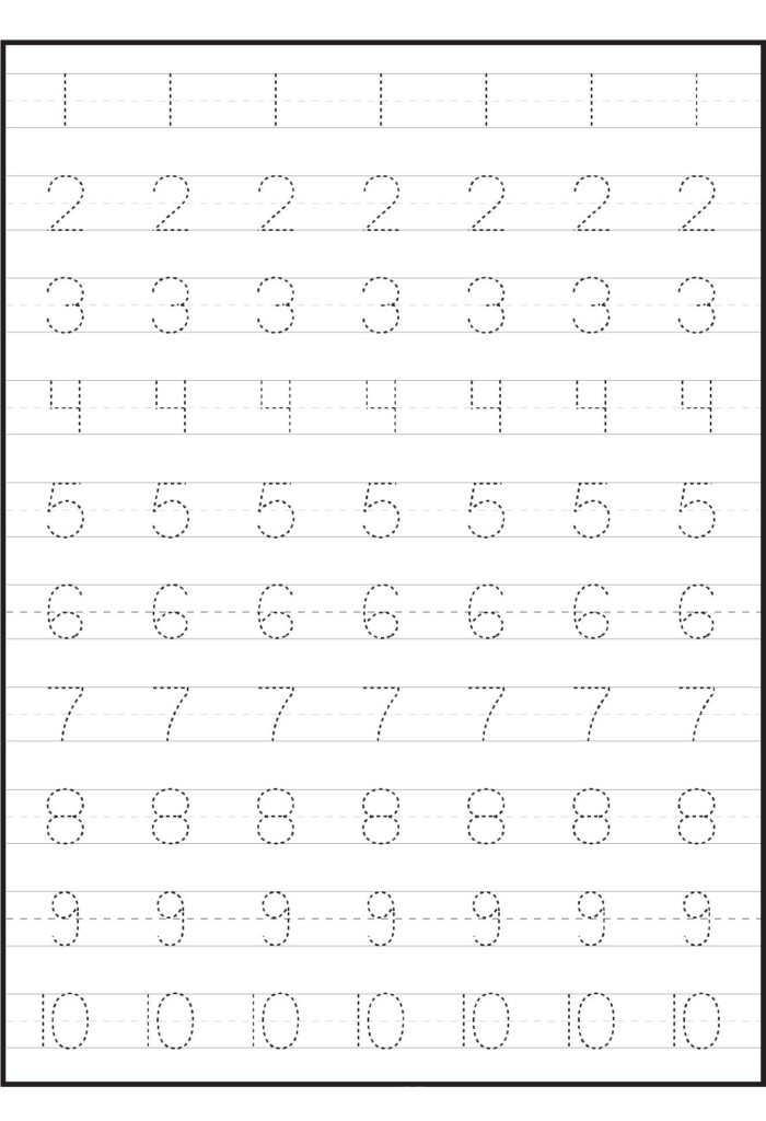 Numbers Preschool Tracing Worksheets Tracing Worksheets Preschool 