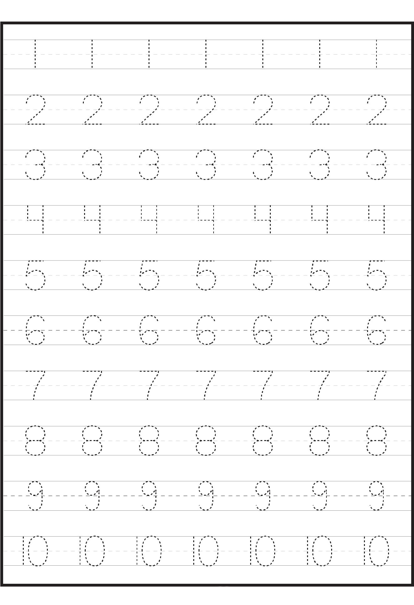 Numbers Preschool Tracing Worksheets Tracing Worksheets Preschool