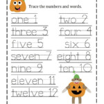 Numbers Spelling Worksheets For Kids Tripmart