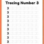 Pin On Tracing Number 3 Worksheets