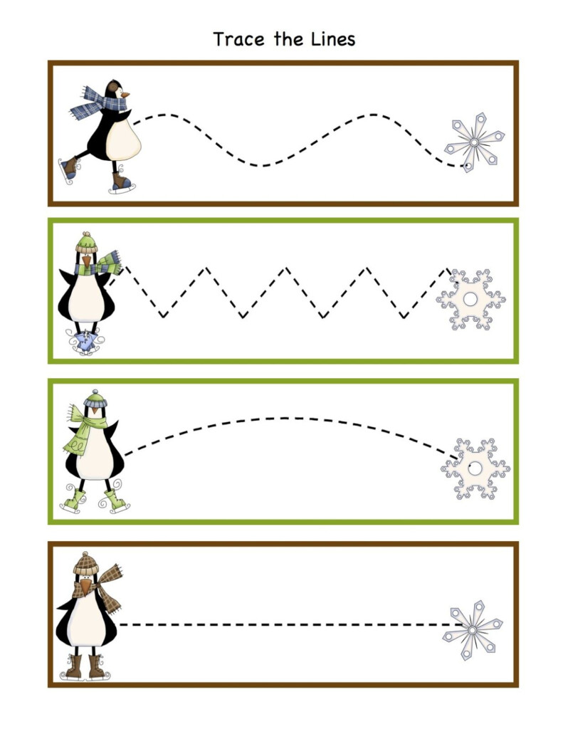 Preschool Printables Winter Great For Learning Cutting Skills 