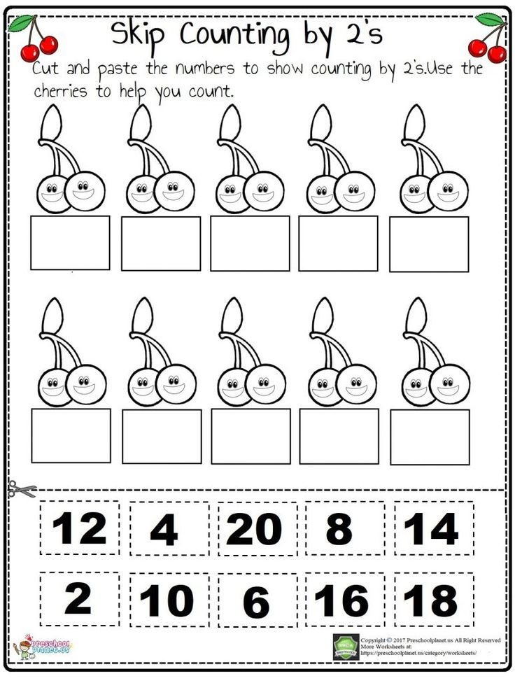 Printable Counting By 2 s Worksheet Counting Worksheets For 