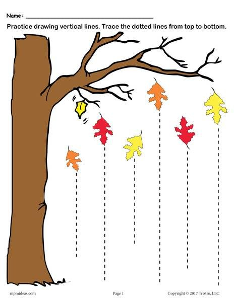 Printable Fall Line Tracing Worksheets Tracing Worksheets Line 