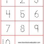 Printable Numbers 1 10 Tracing Tracing Numbers 1 10 Trace All The