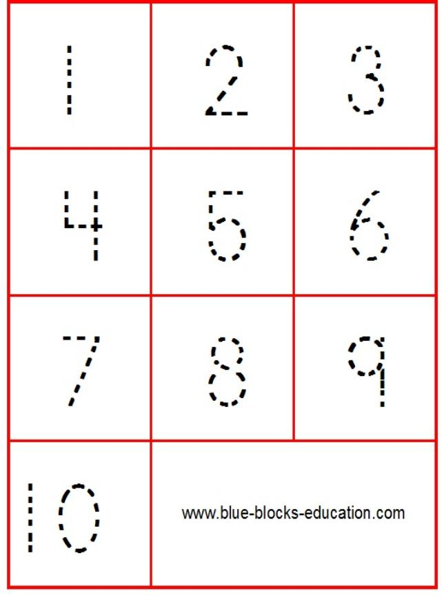 Printable Numbers 1 10 Tracing Tracing Numbers 1 10 Trace All The 