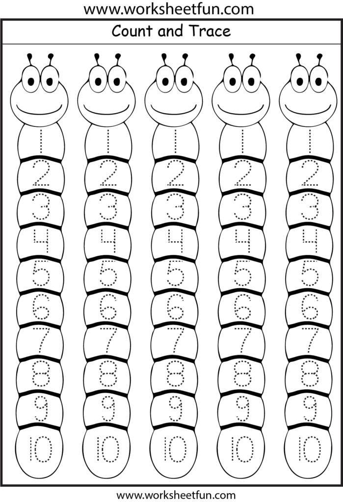 Printable Tracing Numbers 1 10 Printable World Holiday