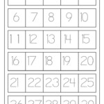 Printable Tracing Numbers 1 20 Preschool Math Worksheets Number