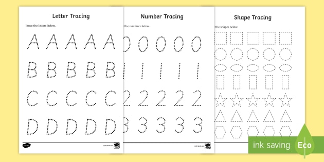 Prints Alphabet Numbers Tracing Worksheet Letters Tracing Sheet 