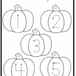 Pumpkin Number Tracing 1 25 A To Z Teacher Stuff Printable Pages And