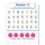 The Number 5 Tracing Tracing Numbers 5 Academy Worksheets