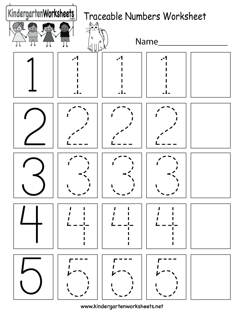 This Is A Numbers Tracing Worksheet For Preschoolers Or Kindergarteners