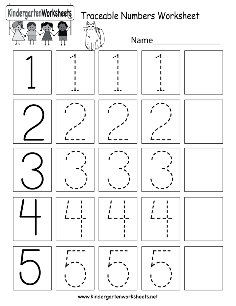 This Is A Numbers Tracing Worksheet For Preschoolers Or Kindergarteners 