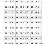 Trace Numbers 1 100 Preschool Math Worksheets Preschool Writing