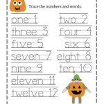 Trace The Numbers Worksheets Preschool Tracing Preschool Worksheets